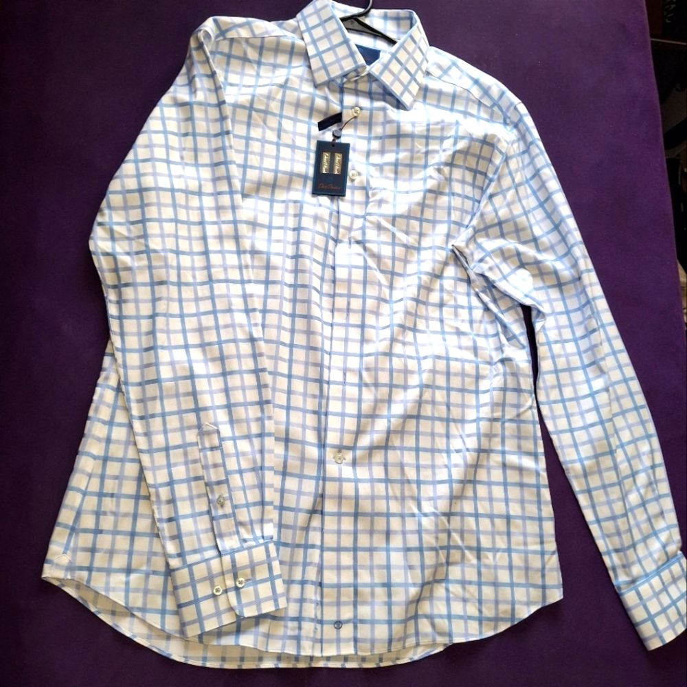 Striped Dress Shirt - David Donahue